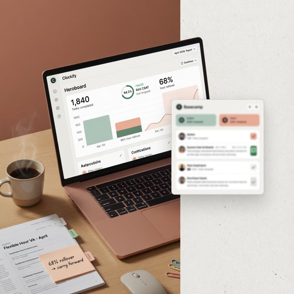 Hero image for: Flexible Hour Virtual Assistant Model — April 2026 Performance Report